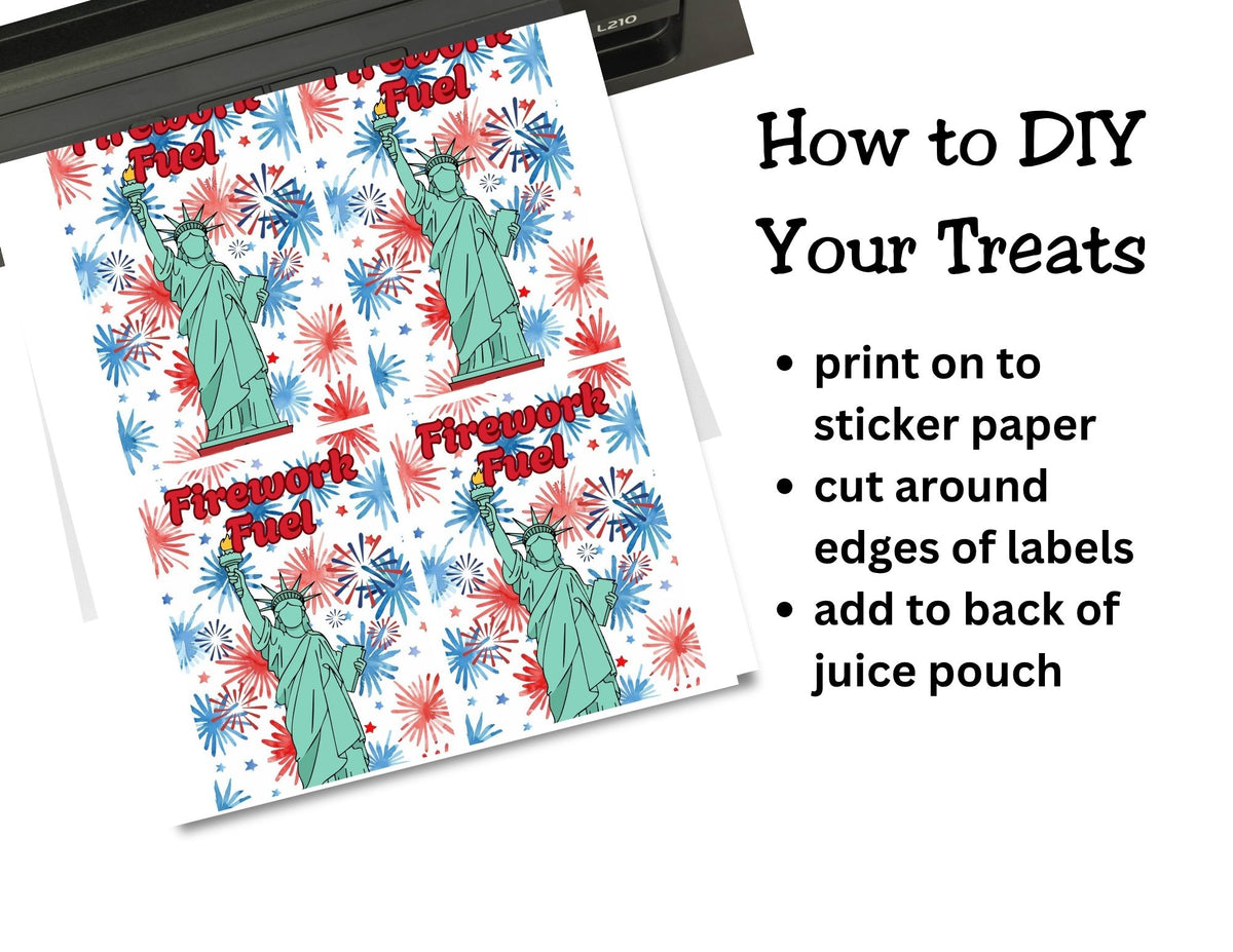 Firework Fuel Capri Sun Labels Printable