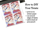 Patriotic Punch Capri Sun Labels Printable