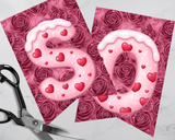 Valentine Alphabet Pennant Banner Letters Printable