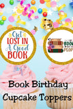 Book Lover Cupcake Topper Printable