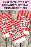 Popping Birthday Printable Gift Tag