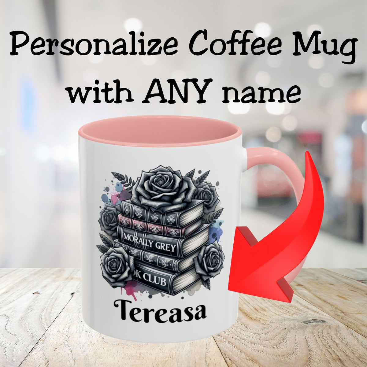 Morally Grey Book Club Gift Personalized Mug