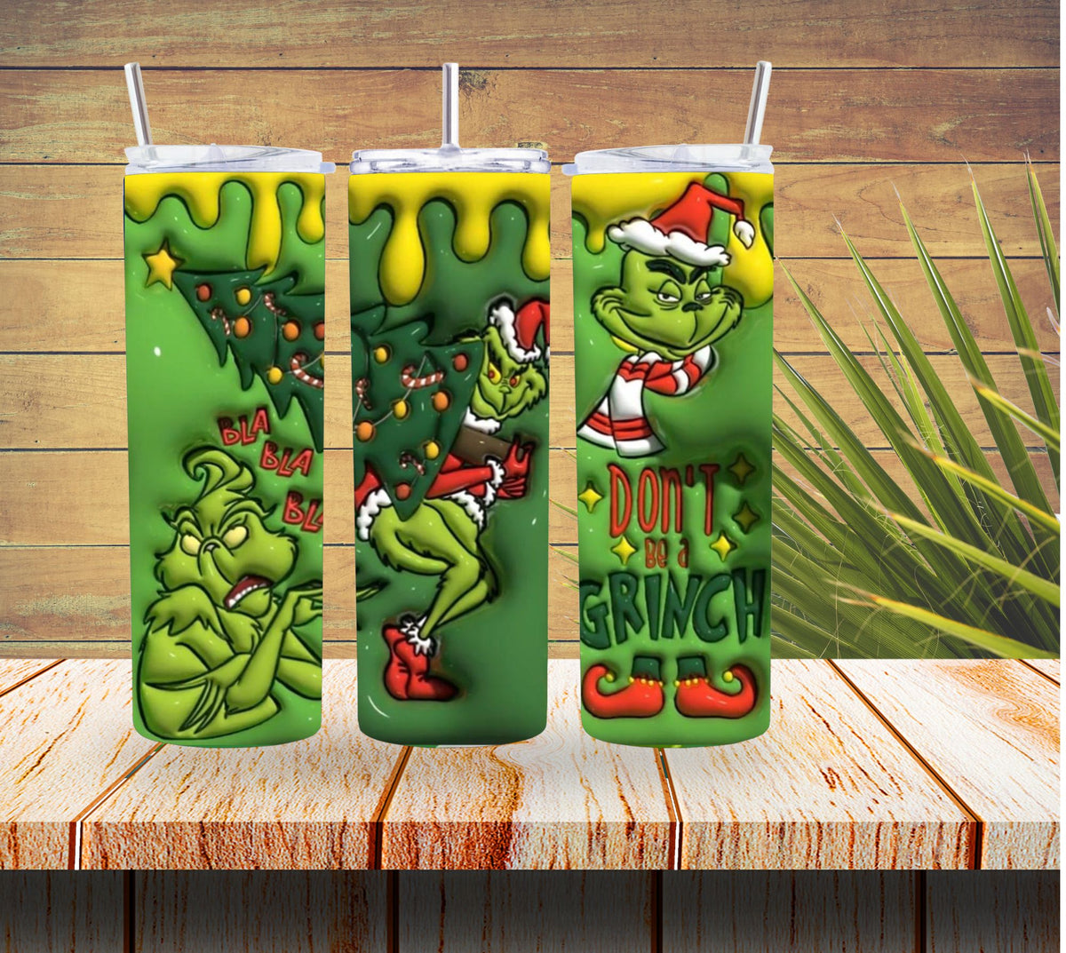 Dont Be A Grinch 20 ounce Stainless Steel Tumbler  *232