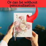 Carnations Personalized Birth Month Flower Notebook
