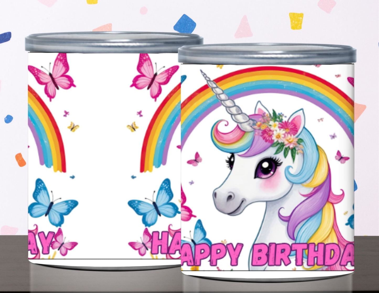 Unicorn Rainbow Pringles Labels Printable Party Favors