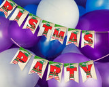 Christmas Elf Pennant Banner Printable Canva Template