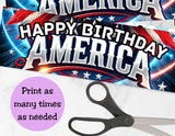 250th Birthday of America Pringles Label