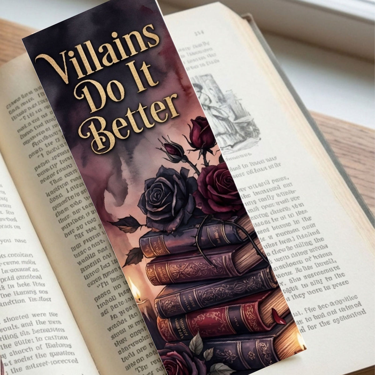 Dark Romance Bookmark Printable