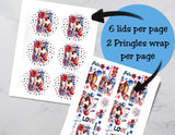 USA 250 Pringles Can Labels – 4th of July Party Favor Printable
