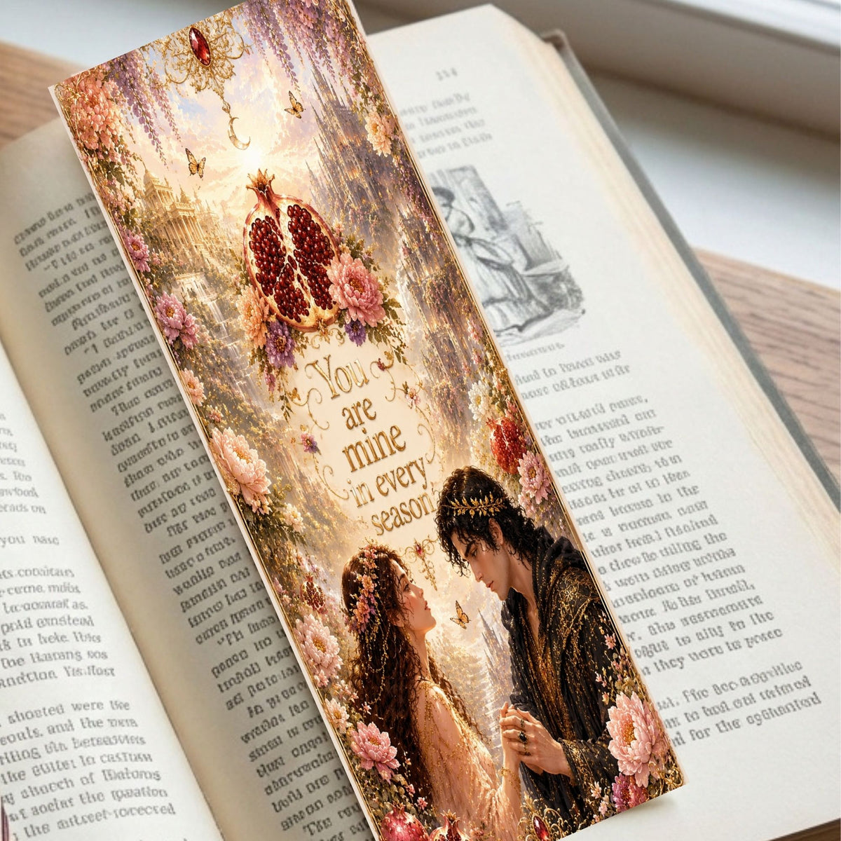 Hades and Persephone Printable Bookmark Set | Dark Romance Fantasy Bookmarks | Romantasy Reader Gift Digital Download