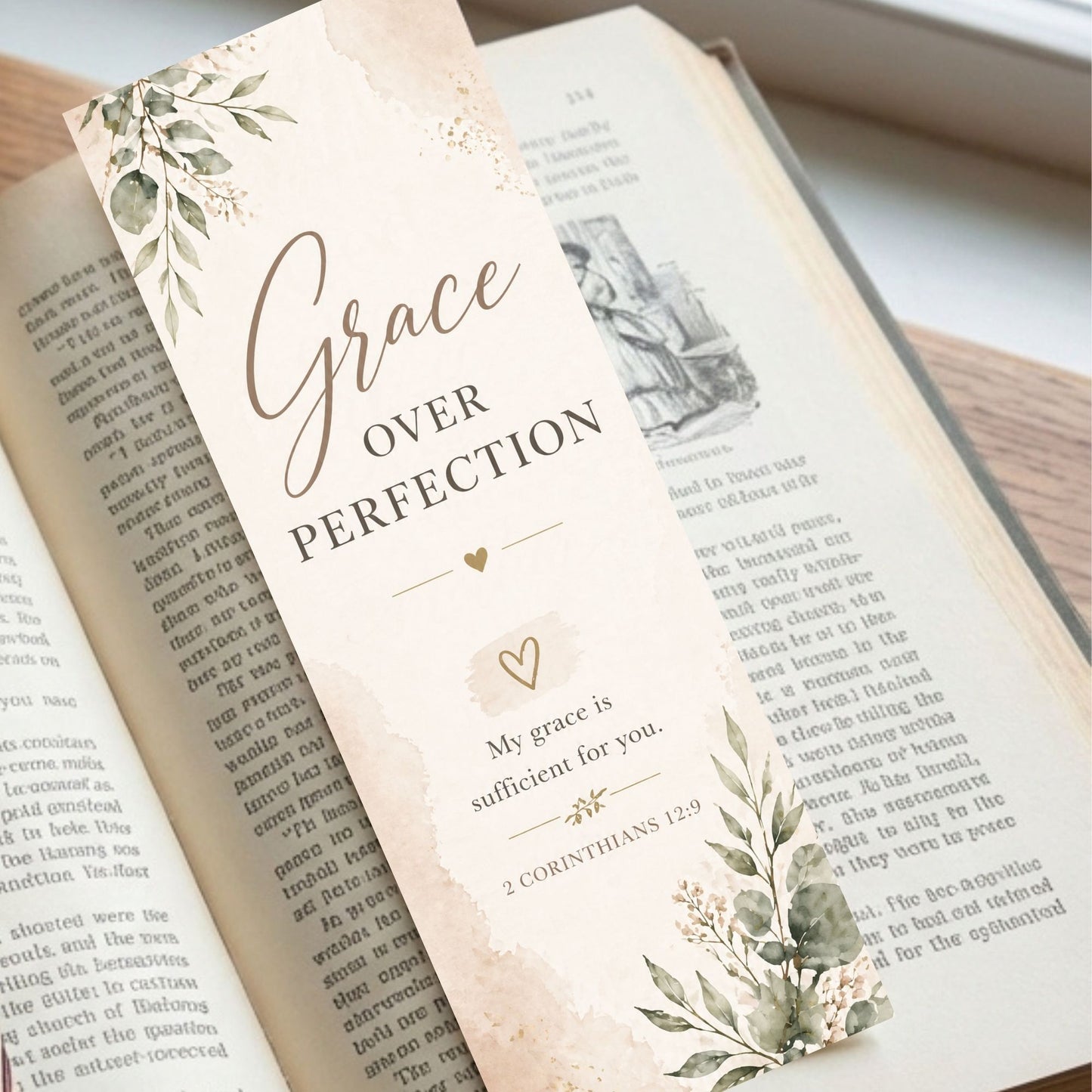 Christian Motherhood Bookmark Set – Printable Bible Verse Bookmarks for Moms (Set of 5)