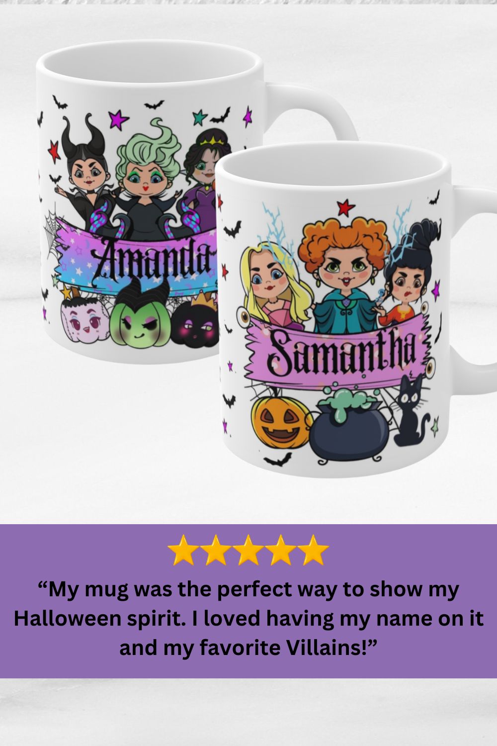 Halloween Villains Personalized Mug