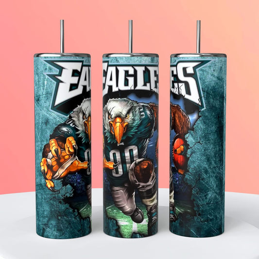 Philadelphia Eagles Football Player 20 ounce Stainless Steel Tumbler   *690