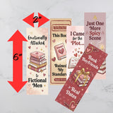 Valentine Smut Bookmarks – Printable Bookish Bookmark Set 2