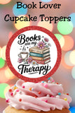 Book Cupcake Topper Printables
