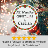 Personalized Book Boyfriend Christmas Ornament for Book Lovers
