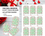 Poppin’ Christmas Printable Gift Tags