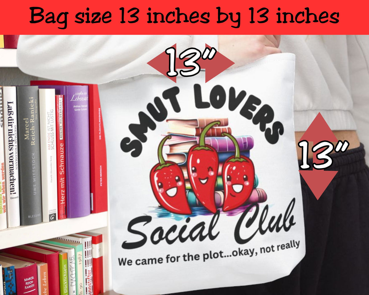Smut Lovers Social Club Book Tote Bag