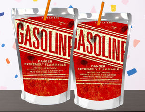 Gasoline Capri Sun Label Printable