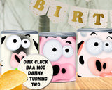 Farm Animal Pringles Labels – Canva Editable Template