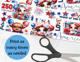 USA 250 Pringles Can Labels – 4th of July Party Favor Printable