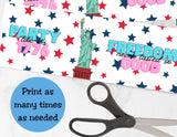 Freedom Never Tasted So Good Pringles Can Wrapper Printable | 4th of July Party Favor | USA 250 Snack Label