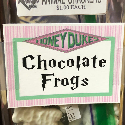 Chocolate Frogs Honeydukes Printable Bag Toppers