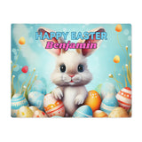 Personalized Blue Easter Bunny Easter Placemat