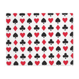 Red and Black Playing Card Suites Placemat