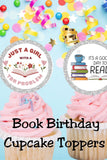 Book Lover Cupcake Topper Printable