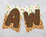 Ice Cream Pennant Banner Printable and Canva Template