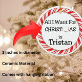 Personalized Book Boyfriend Christmas Ornament for Book Lovers
