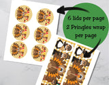 Pilgrim Thanksgiving Pringles Label Printable