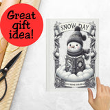Snow Day Book Lover Notebook Journal
