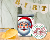 Christmas Pringles Can Label Printable – Holiday Party Favor