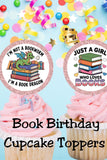 Book Lover Cupcake Topper Printable