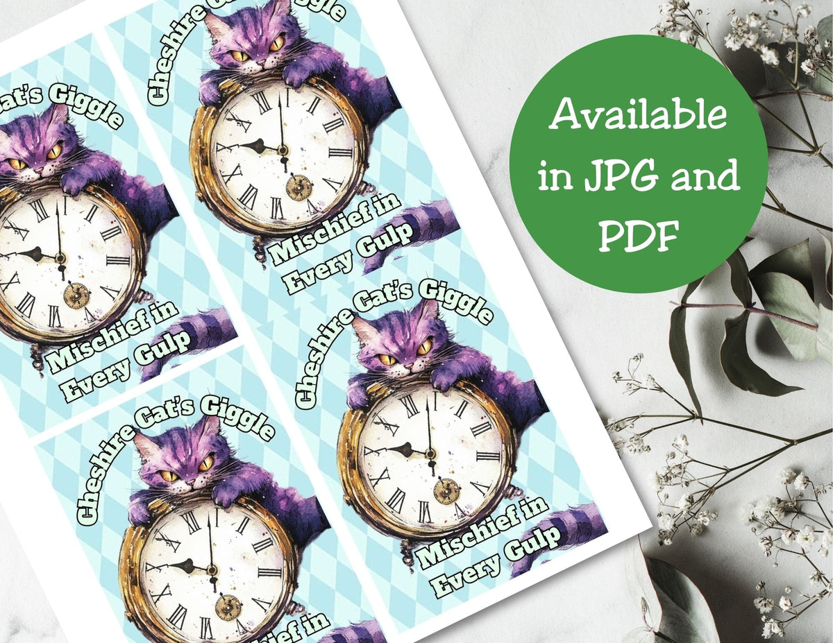 Vintage Alice in Wonderland Capri Sun Printable Label