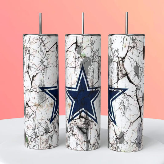 Crackle Cowboys 20 ounce Stainless Steel Tumbler   *675