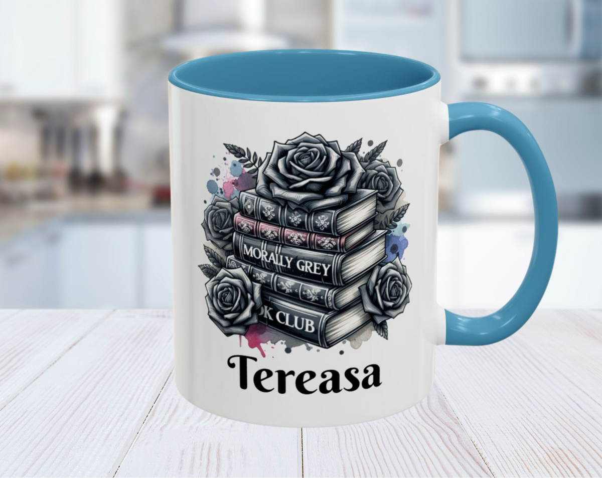 Morally Grey Book Club Gift Personalized Mug
