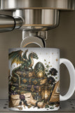 Dark Academia Dragon Mug  and Mug Wrap