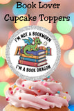 Book Lover Cupcake Topper Printable