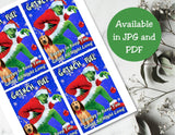 Grinch Fuel Capri Sun Printable Drink Label
