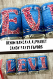 Cowboy Red Bandana Alphabet Hershey Candy Bar Wrapper Printable