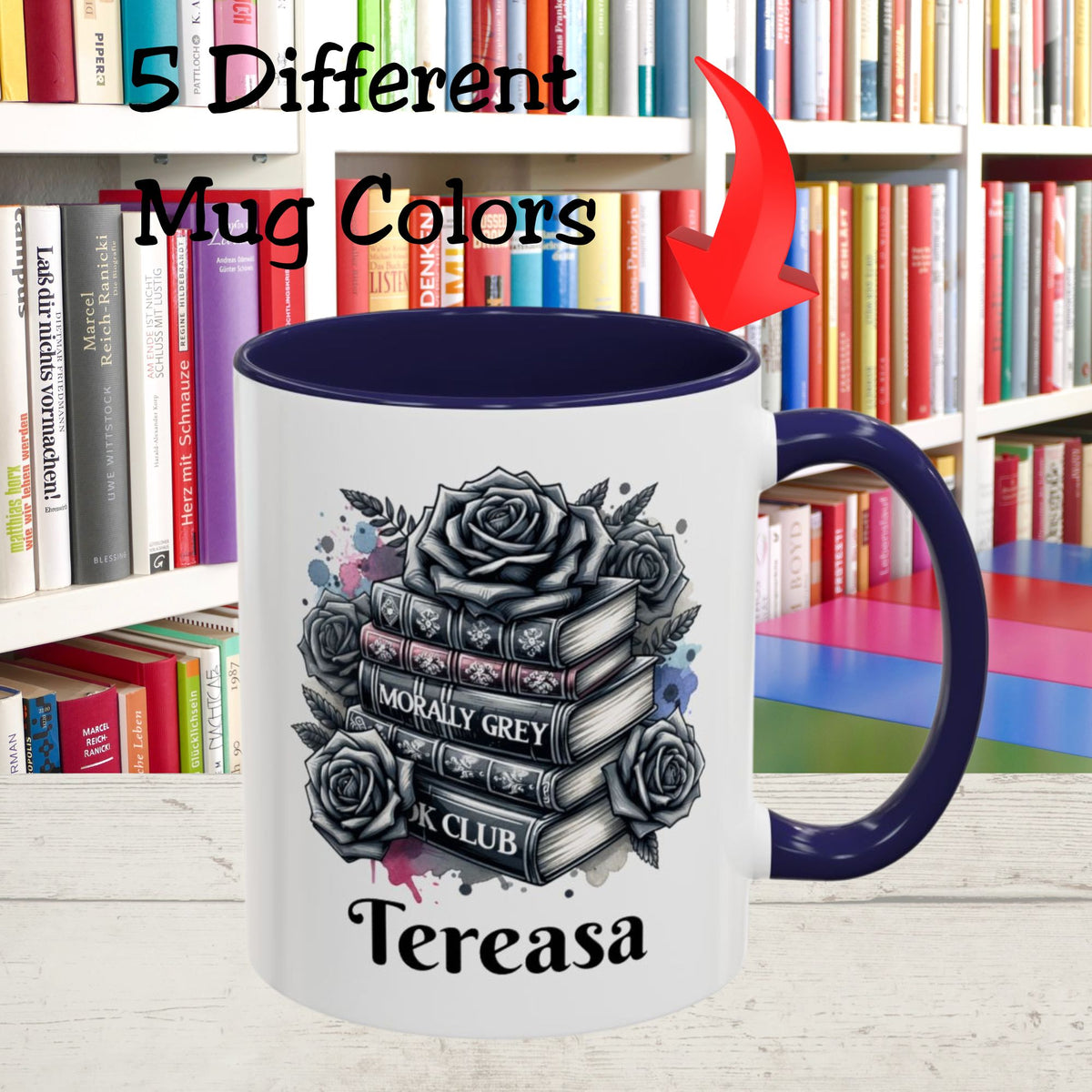 Morally Grey Book Club Gift Personalized Mug
