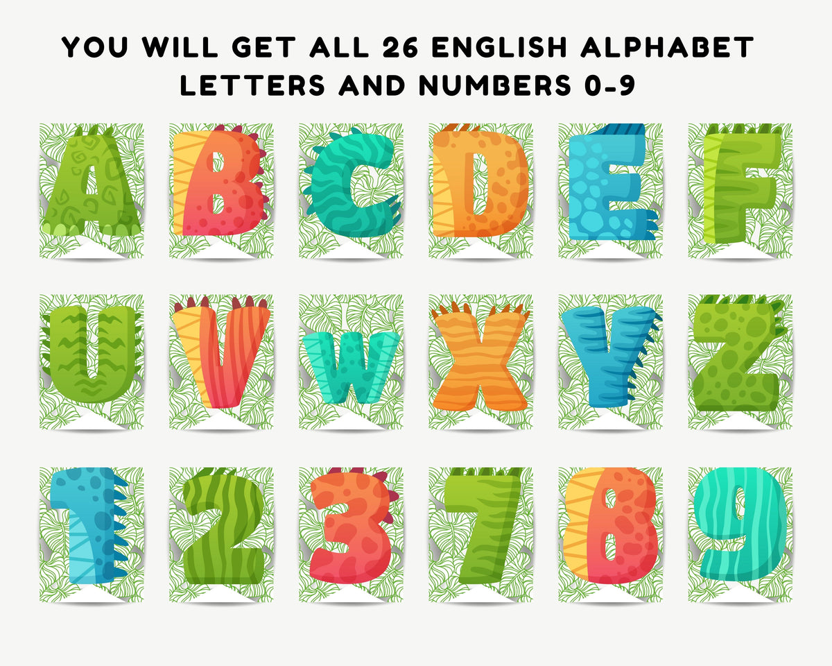 Dinosaur Printable Pennant Banner Canva Template