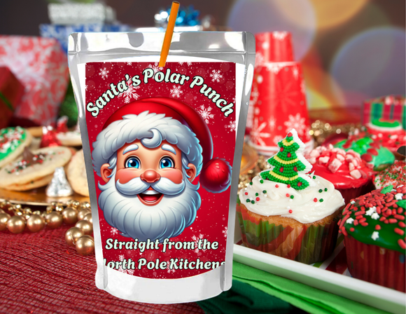 Santas Polar Punch Capri Sun Label