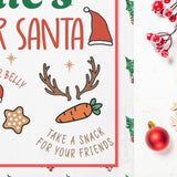 Personalized Santa Snack Tray Placemat