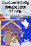 Nativity Pringles Can Label Printable – Christmas Party Favor