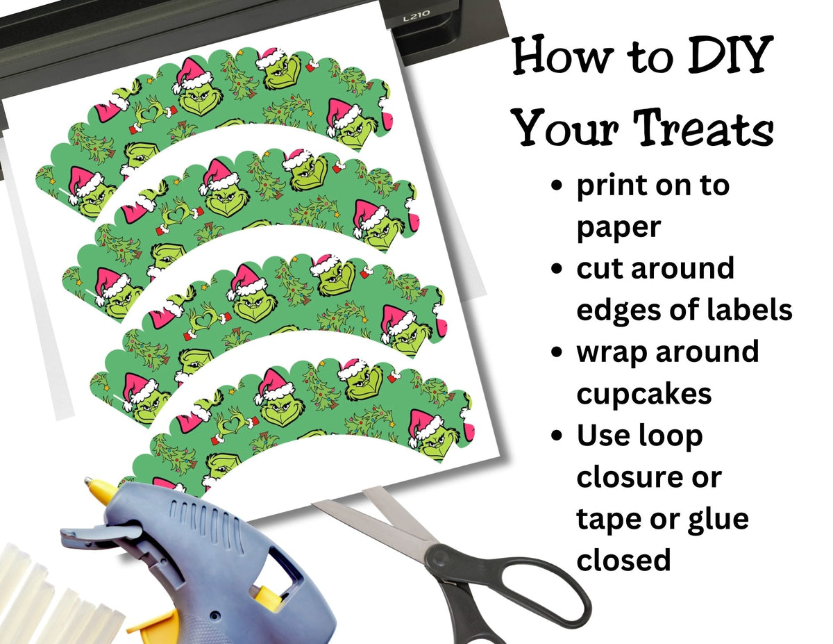 Grinch Cupcake Wrappers