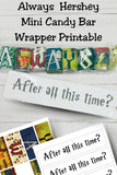 Always Hershey Mini Wrapper Printable